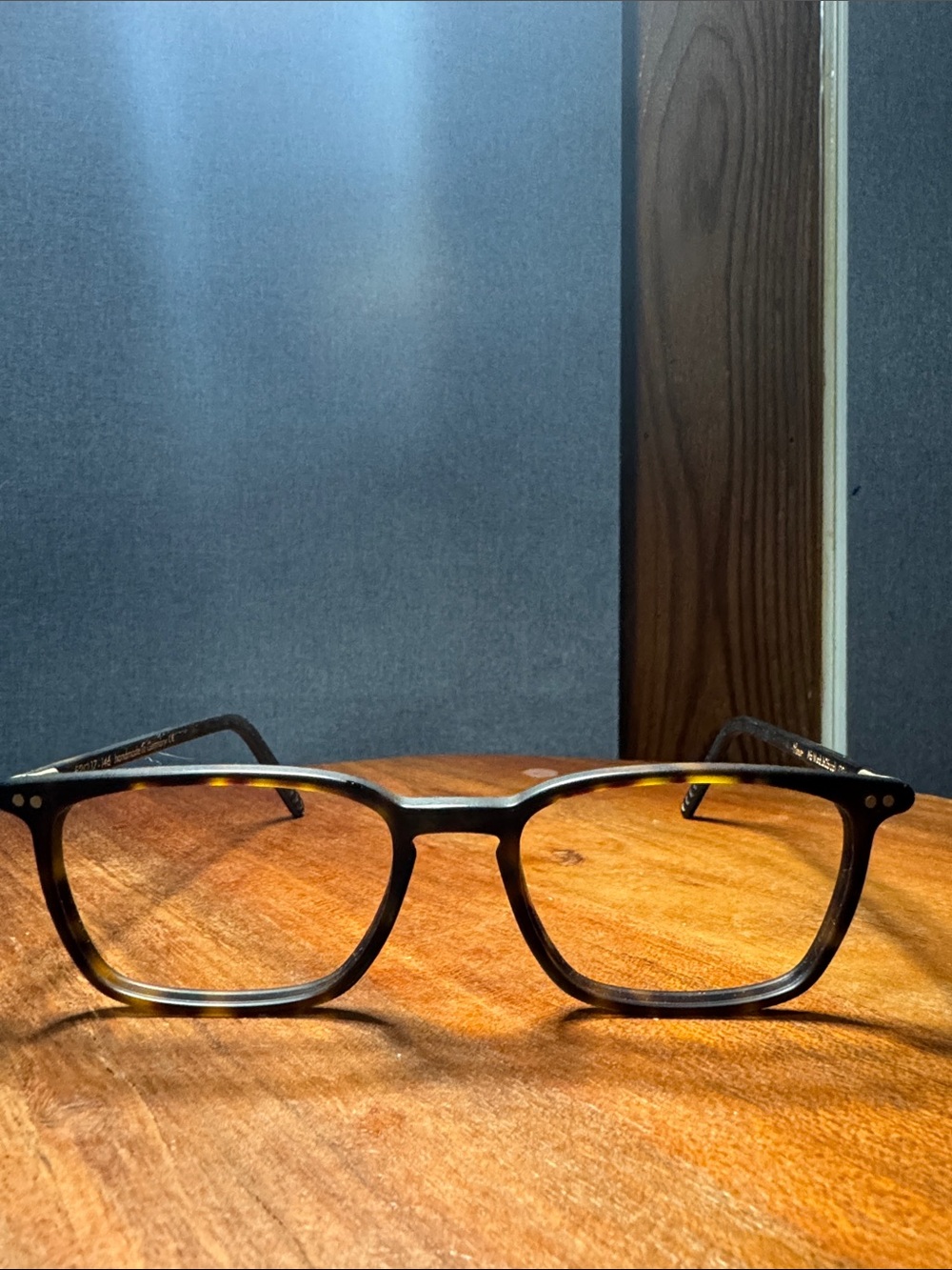 LUNOR , hand made in Germany Tortoiseshell Square-Angled Eyeglass Frames only